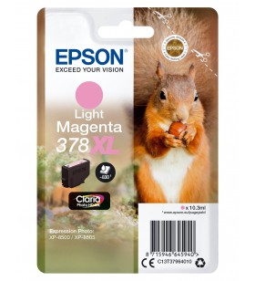 Epson squirrel singlepack light magenta 378xl claria photo hd ink