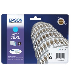 Epson Tower of Pisa Singlepack Cyan 79XL DURABrite Ultra Ink
