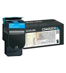 Lexmark c544x2cg cartuș toner original cyan 1 buc.