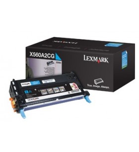 Lexmark x560a2cg cartuș toner original cyan 1 buc.