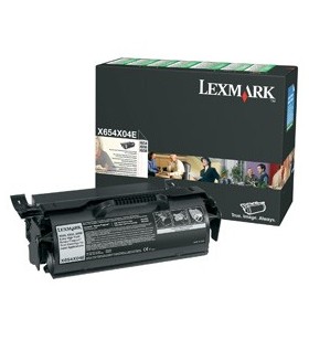 Lexmark x654x04e original negru 1 buc.