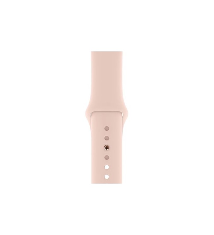 Curea pentru apple watch 44mm, sport band, s/m + m/l, pink sand