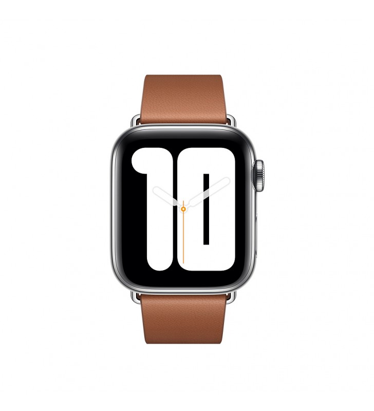 Apple watch 40mm band: saddle brown modern buckle - small