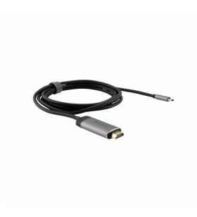 Verbatim 49144 adaptor pentru cabluri video 1,5 m usb tip-c hdmi negru, argint
