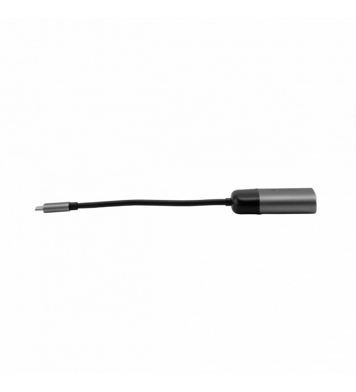 Verbatim 49145 adaptor pentru cabluri video 0,01 m usb tip-c vga (d-sub) negru, argint