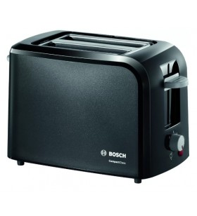 Bosch tat3a013 prăjitoare de pâine 2 felie(felii) 980 w negru