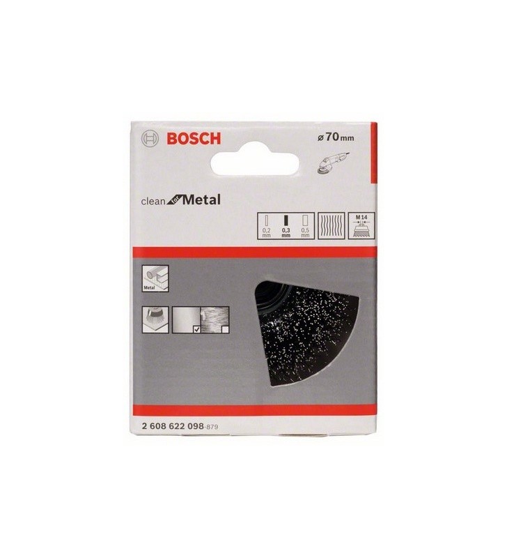 Bosch 2 608 622 098 perie rotativă de sârmă perie oală 7,5 cm