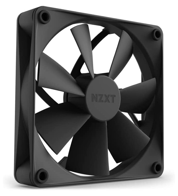 Nzxt f120p static pressure fans - rf-p12sf-b1 - constant pressure - powerful cooling - long life - 120mm fan single pack - black