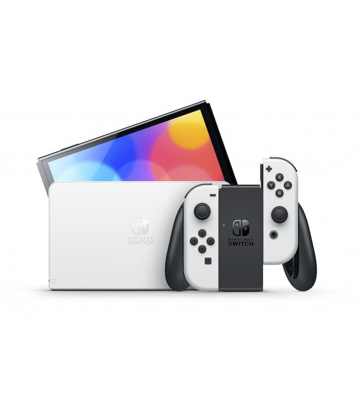Nintendo Switch OLED consolă portabilă de jocuri 17,8 cm (7") 64 Giga Bites Ecran tactil Wi-Fi Alb