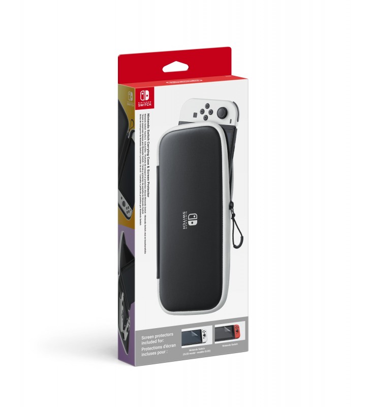 Nintendo 10008001 carcasă pentru consolă portabilă de jocuri tip copertă poliester negru, alb