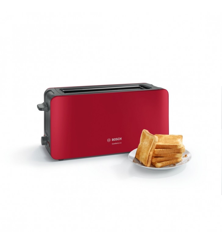 Bosch tat6a004 prăjitoare de pâine 1090 w antracit, roşu