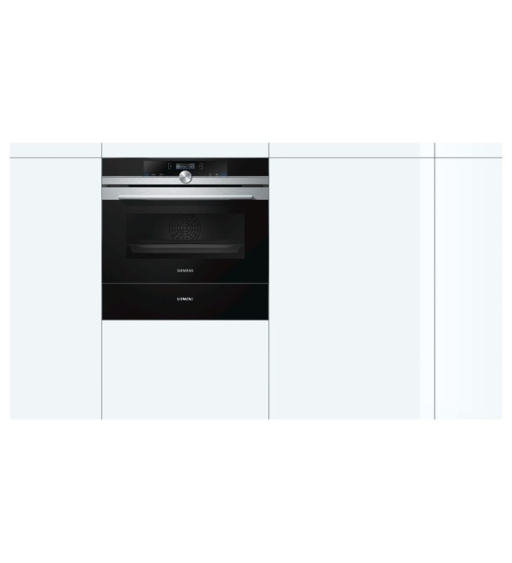 Siemens bi630ens1 sertare de depozitare pentru bucătărie negru, din oţel inoxidabil