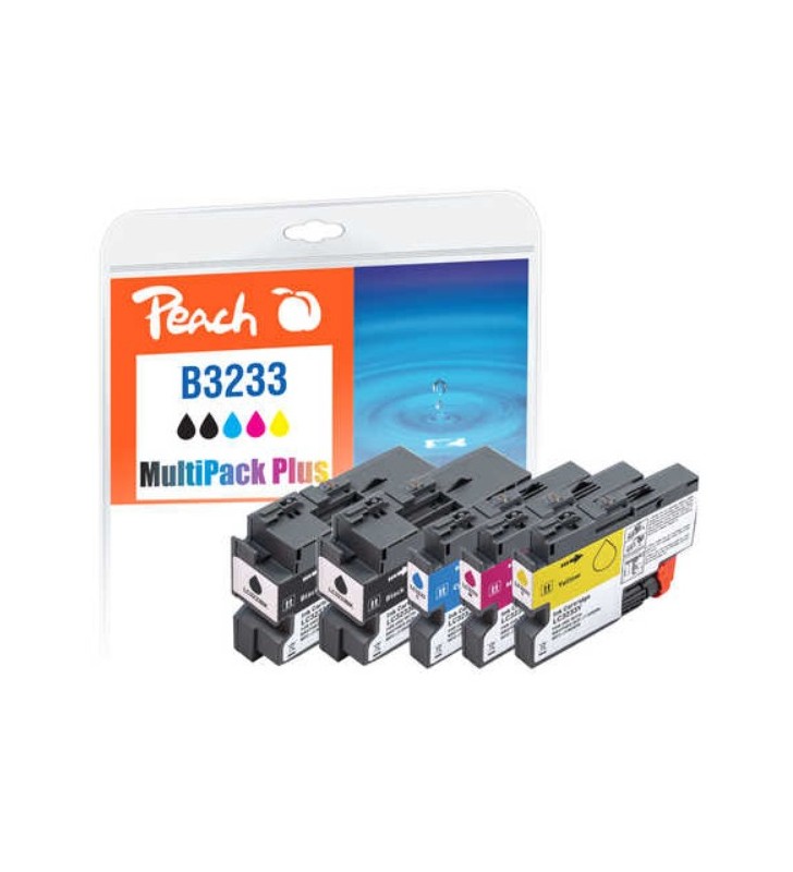 Peach lc-3233 cartușe cu cerneală 5 buc. negru, cyan, magenta, galben