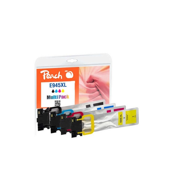 Peach 320964 cartușe cu cerneală 4 buc. compatibil productivitate înaltă (xl) negru, cyan, magenta, galben