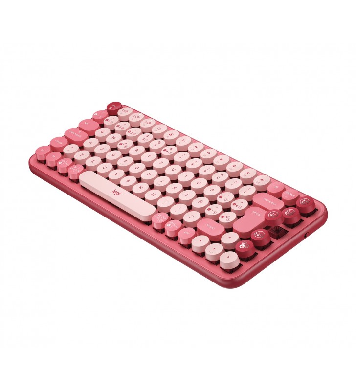 Logitech pop keys wireless mechanical keyboard with emoji keys tastaturi rf wireless + bluetooth qwerty spaniolă bourgogne,