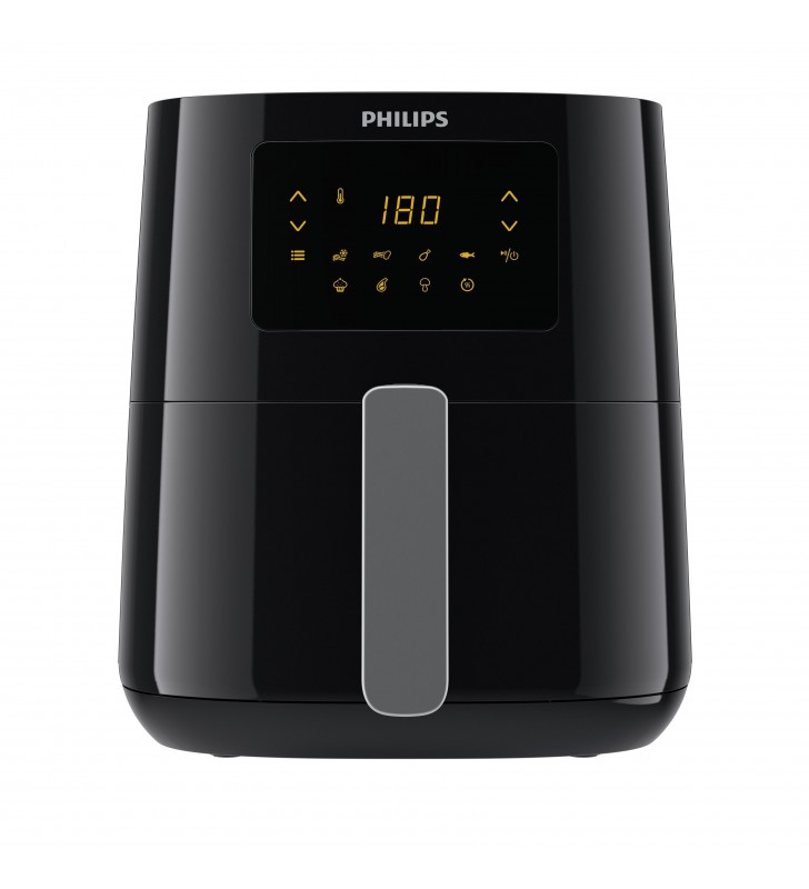 Philips essential hd9252/70 friteuză singur 4,1 l de sine-stătător 1400 w friteuză cu aer cald negru, argint