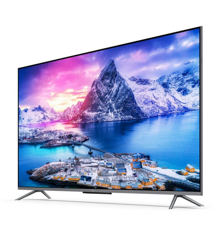 Televizor xiaomi mi tv q155e, 138 cm, qled, smart led, 4k ultra hd, android, negru
