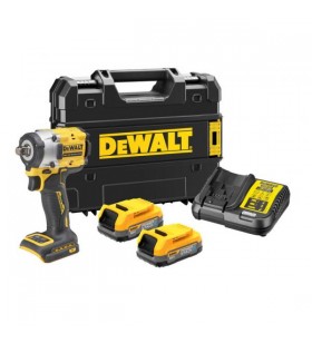 Dewalt dcf921e2t-qw - 18v xr 1/2'' hog ring brushless compact impact driver - with 2 xr litio power stack batteries and charger