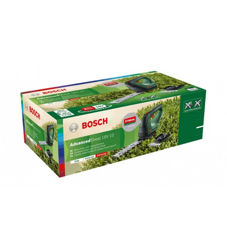 Bosch advancedshear 18v-10 foarfeci pentru iarbă portabile 10 cm