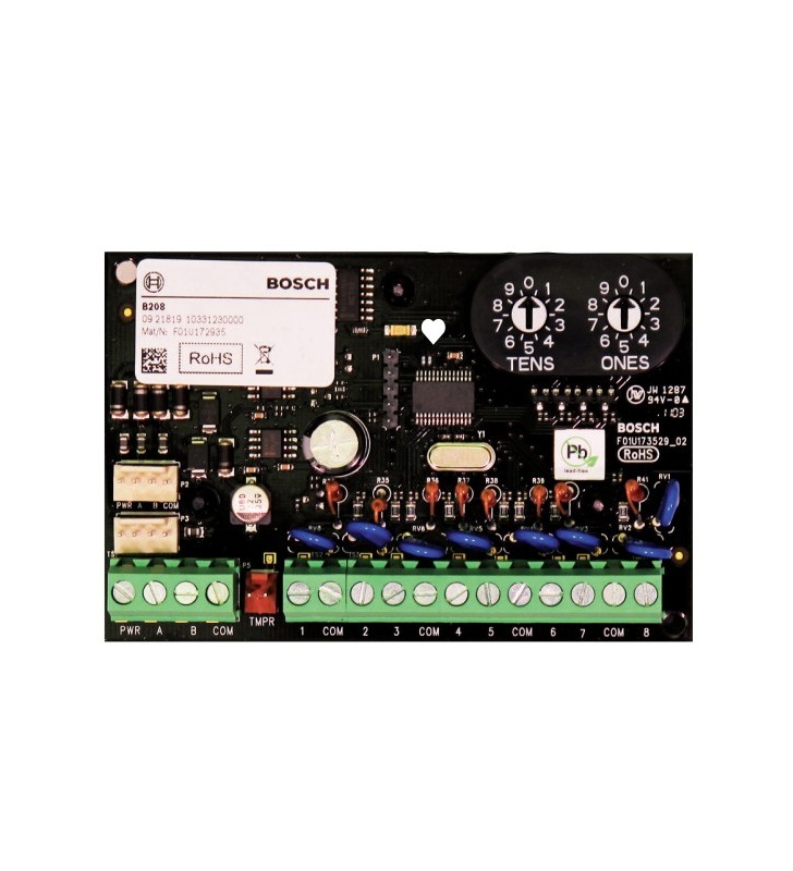 Bosch 8 zone input module dc negru prin cablu