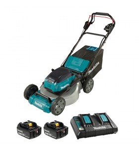 Dlm532pt2 21" / 18vx2 lxt self propelled cordless lawn mower suitable for lawns up to 24,800 square feet (2,300 square meters)