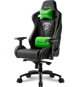 Sharkoon shark skiller sgs4 gaming chair - black/green | 4044951021734