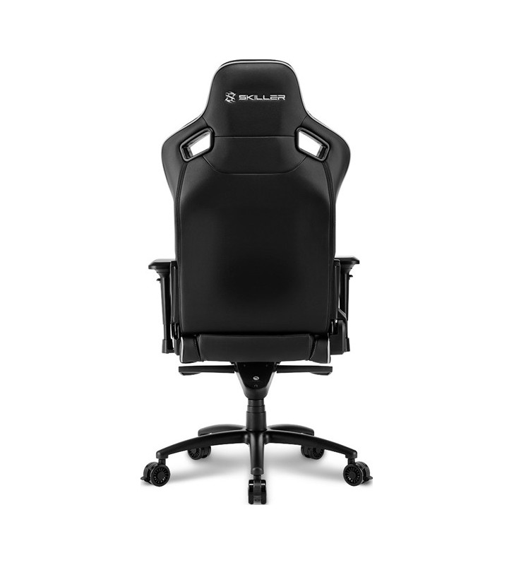 Sharkoon skiller sgs4 universal gaming chair padded seat black, white