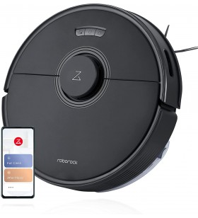 Roborock q7 max robot vacuum cleaner with wiping function, 4200 pa, lidar laser navigation, 3d mapping, app/voice control (upgraded by s5 max), black
