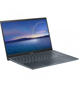 Laptop asus zenbook 14 ux425ea-ki954w, intel core i5-1135g7 pana la 4.2ghz, 14" full hd, 8gb, ssd 512gb, intel iris xe, windows 11 home, pine grey