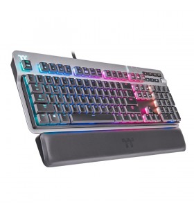 Argent k6 rgb low profile mechanical gaming keyboard cherry mx speed silver