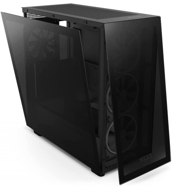 Nzxt h7 elite - cm-h71eb-01 - atx mid tower pc gaming case - usb type-c front i/o port - quick release tempered glass side panel - black