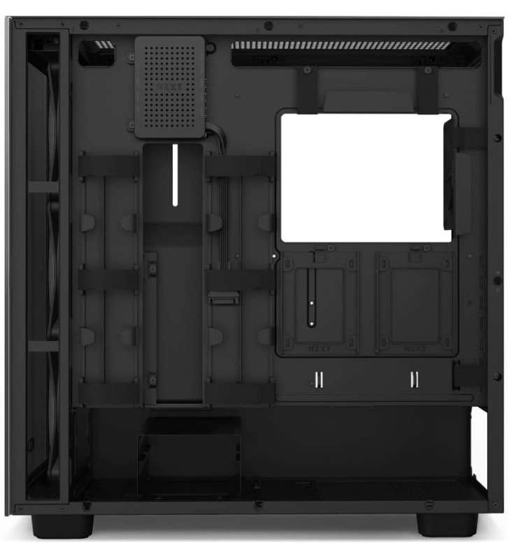 Nzxt h7 elite - cm-h71eb-01 - atx mid tower pc gaming case - usb type-c front i/o port - quick release tempered glass side panel - black
