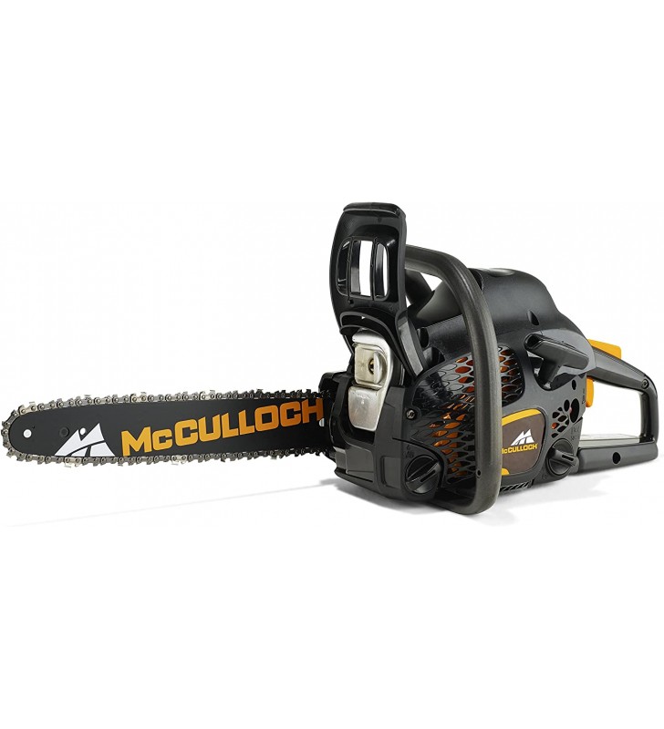 Mcculloch cs 42s petrol chainsaw with 1500 w motor power, 35 cm blade length, ergonomic handle, double chain brake (item no. 00096-73.206.01)