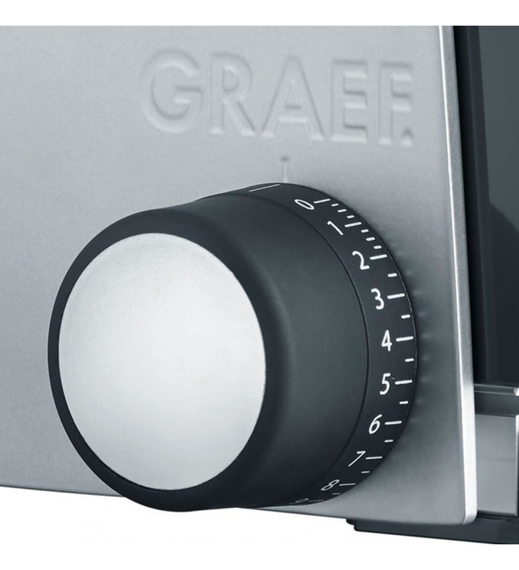 Graef sliced kitchen sks 32000 silver full metal housing with glass base plate