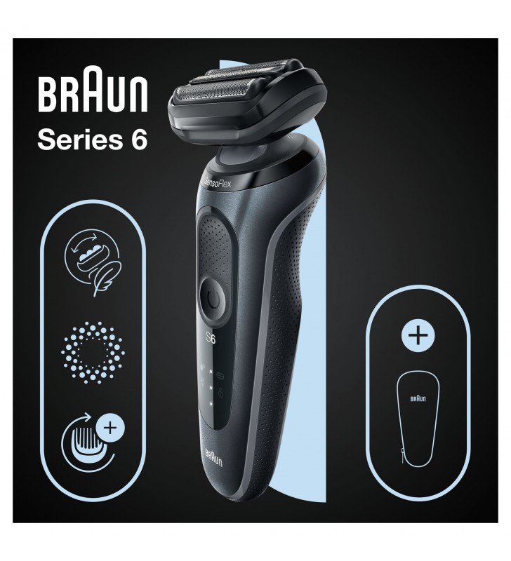 Braun series 6 61-n1000s aparat de ras negru, gri