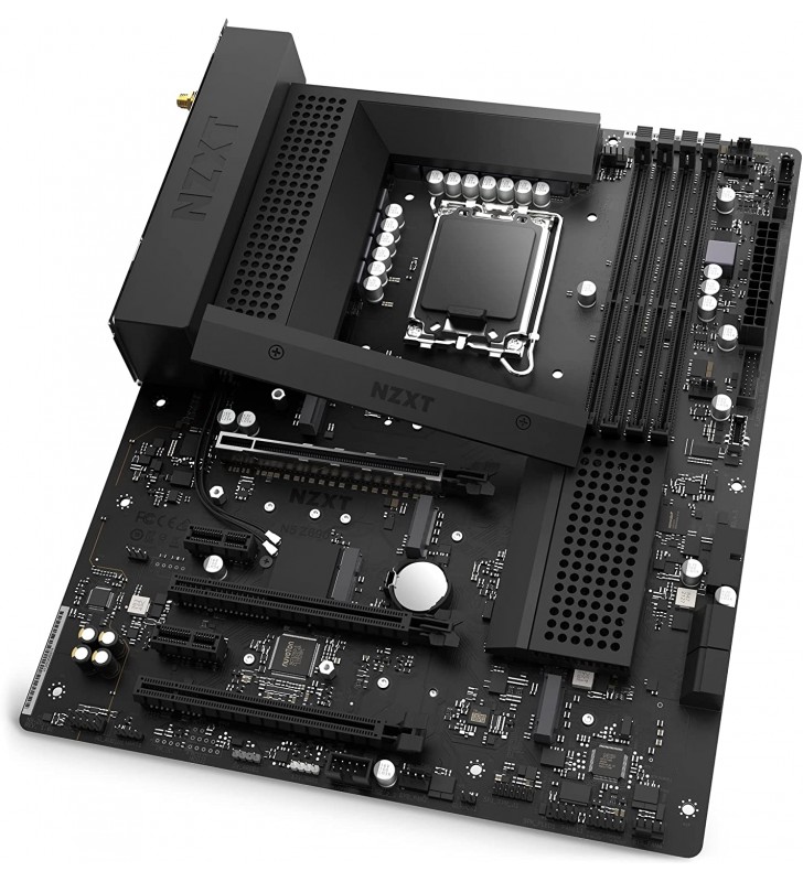 Nzxt n5 z690 motherboard - n5-z69xt-b1 - intel z690 chipset (supports 12th gen cpu) - atx gaming motherboard - integrated i/o shield - wifi 6e connectivity - bluetooth v5.2 - black