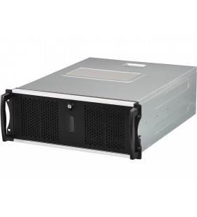 Chenbro rm41300-fs81 black steel / plastic 4u rackmount server case for tesla gpu 3 external 5.25" drive bays
