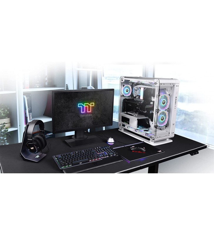 Thermaltake the core p6 tg snow edition - transformable atx mid tower fully modular tt lcs certified computer case ca-1v2-00m6wn-00