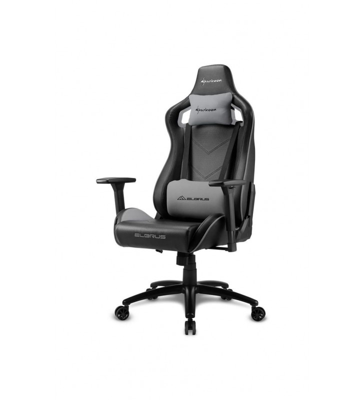 Sharkoon elbrus 2 universal gaming chair padded seat black, grey