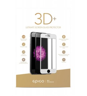Folie de protectie din sticla epico 3d+ pentru iphone 6/7/8 plus, negru