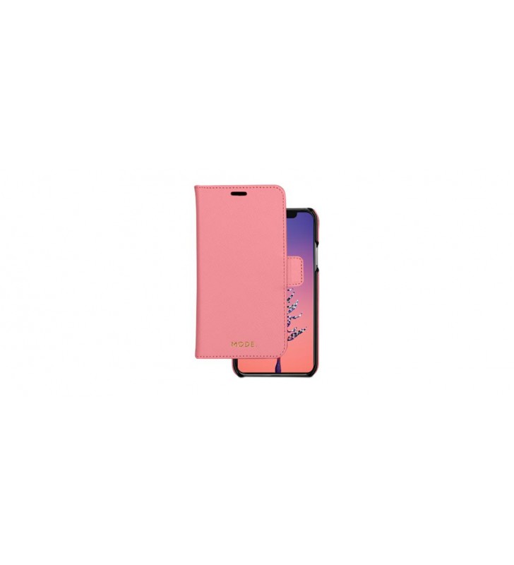 Husa de protectie new york folio pentru iphone x / iphone xs, lady pink