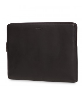 Husa de protectie knomo barbican pentru macbook pro 15", piele, negru