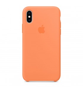 Husa de protectie apple pentru iphone xs max, silicon, papaya