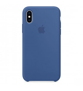 Husa de protectie apple pentru iphone xs, silicon, delft blue