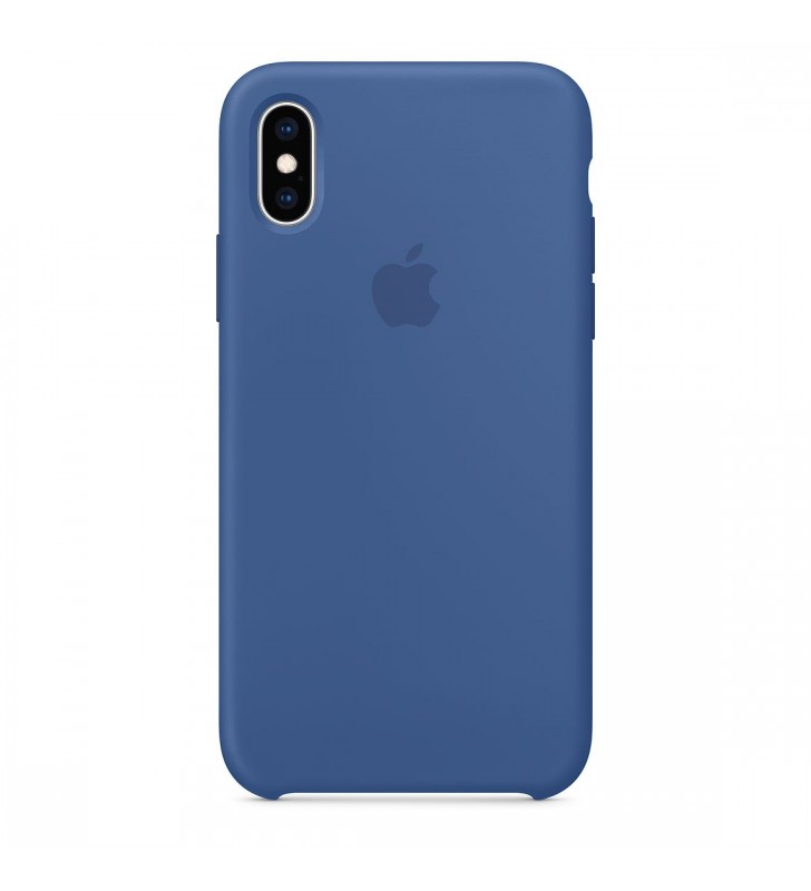 Husa de protectie apple pentru iphone xs, silicon, delft blue