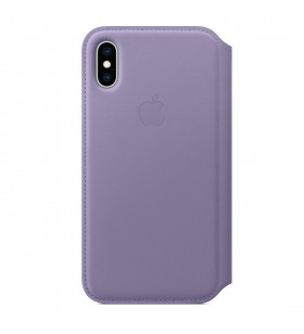 Husa de protectie apple folio pentru iphone xs, piele, lilac (seasonal spring2019)