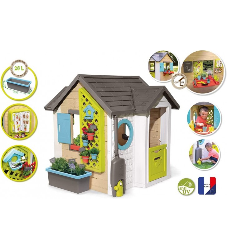 Smoby - garden house, 7600810405, + 2 years, with gardening accessories