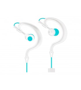 Art slart ap-b23-c art bluetooth headphones with microphone ap-b23 white/turquoise sport (earhook)