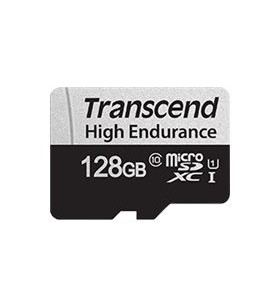 Transcend ts128gusd350v transcend 128gb microsd with adapter u1, high endurance