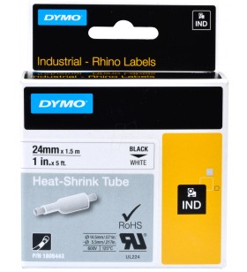Dymo 1805443 benzi pentru etichete negru pe alb